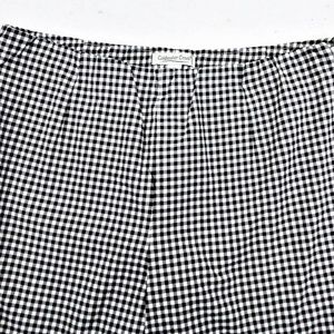 COLDWATER CREEK black white check crop pants #14